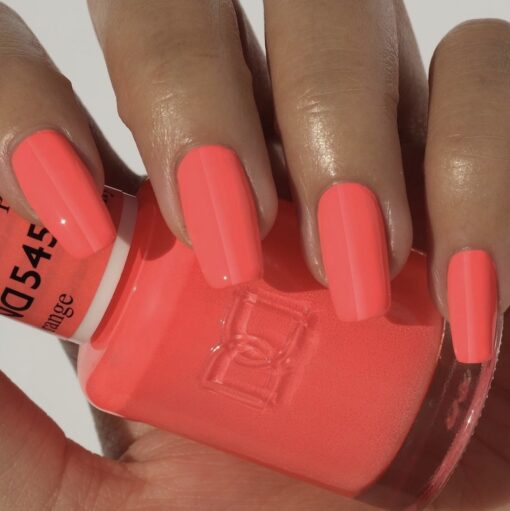 DND Nail Lacquer - 545 Orange Colors - Peachy Orange by DND - Daisy Nail Designs sold by DTK Nail Supply