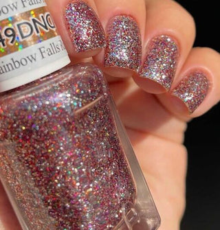  DND Nail Lacquer - 549 Glitter Colors - Rainbow Falls, HI by DND - Daisy Nail Designs sold by DTK Nail Supply