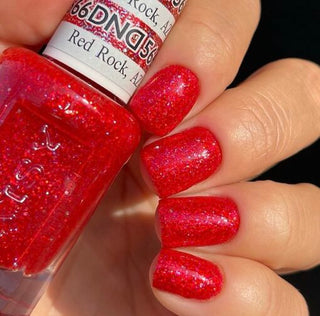  DND Nail Lacquer - 566 Red Colors - Red Rock, AZ by DND - Daisy Nail Designs sold by DTK Nail Supply