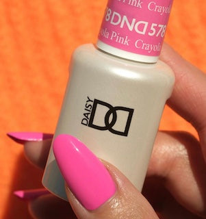  DND Gel Nail Polish Duo - 578 Pink Colors - Crayola Pink by DND - Daisy Nail Designs sold by DTK Nail Supply