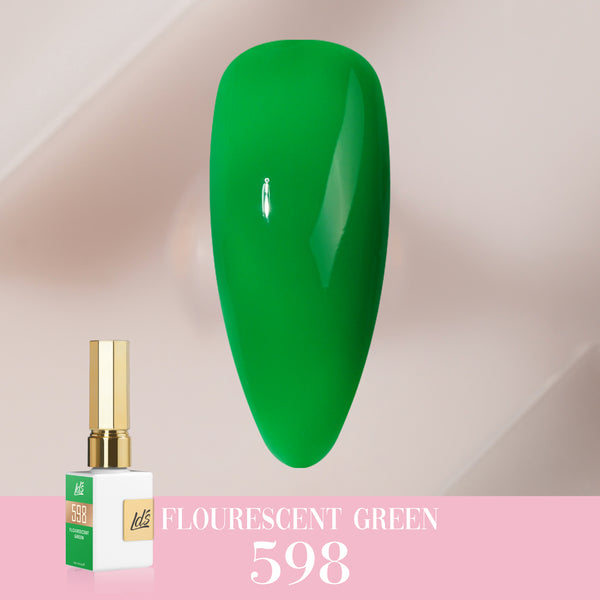  LDS Color Craze Gel Nail Polish - 598 Flourescent Green - 0.5oz by LDS COLOR CRAZE sold by DTK Nail Supply