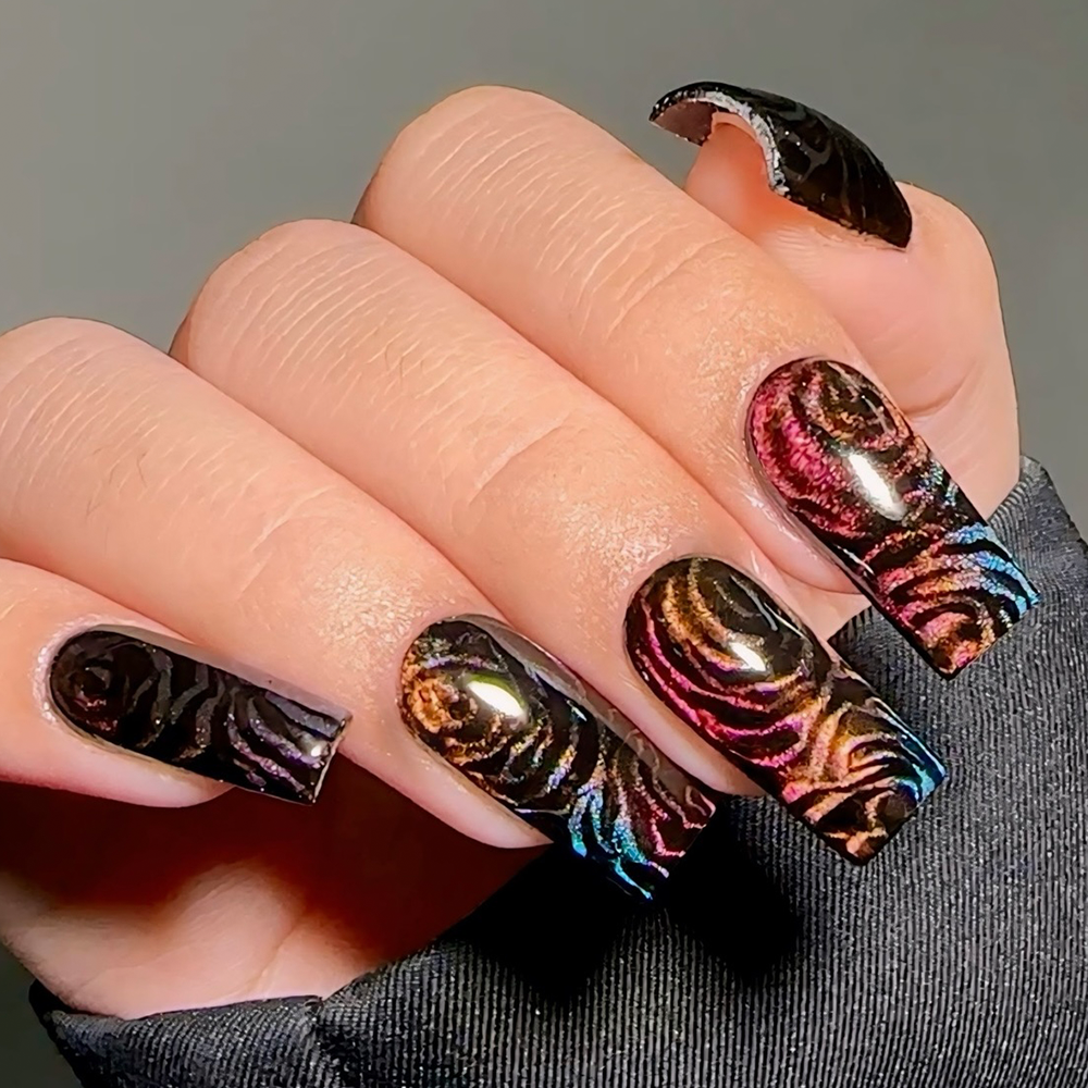 LAVIS Gel Polish Super Black - 0.5 oz