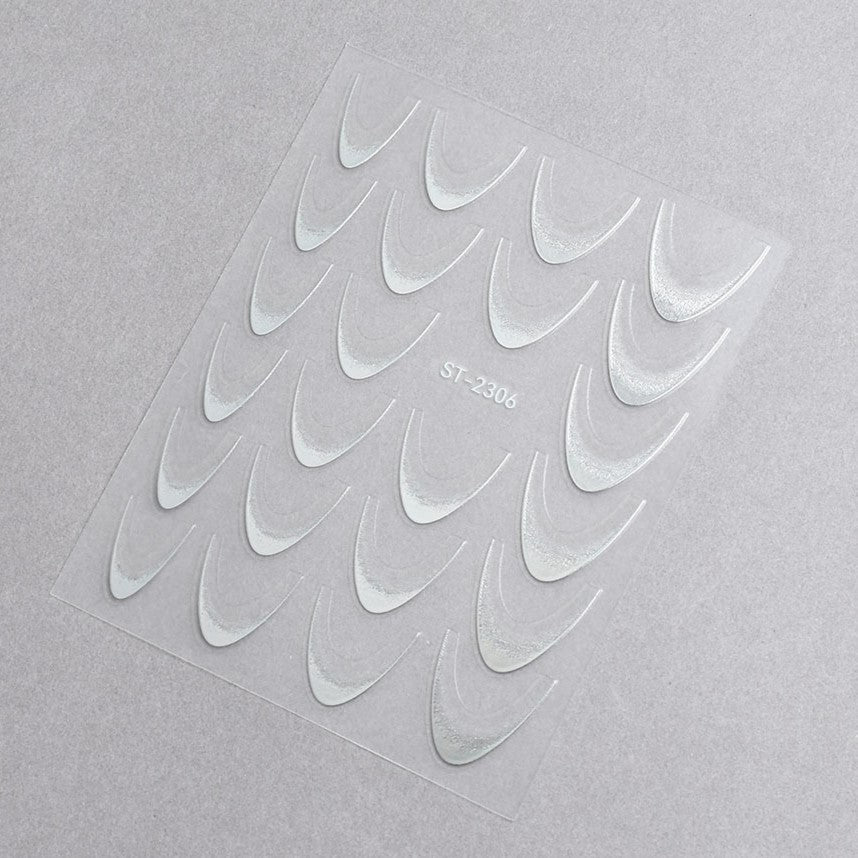 5D Nail Stickers ST - 2306 - 1 - Laser Silver - DTK Nail Supply