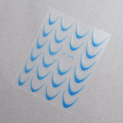 5D Nail Stickers ST - 2306 - 11 - Neon Blue - DTK Nail Supply