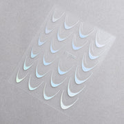 5D Nail Stickers ST - 2306 - 2 - Holographic Silver - DTK Nail Supply