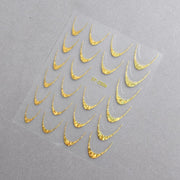 5D Nail Stickers ST - 2306 - 5 - Flake Gold - DTK Nail Supply