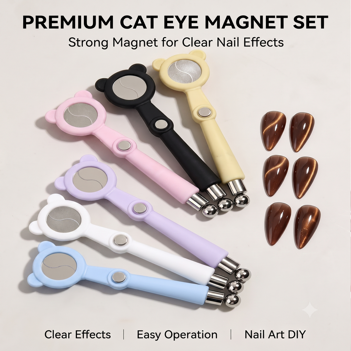 5in1 Cat Eye Magnet - Black