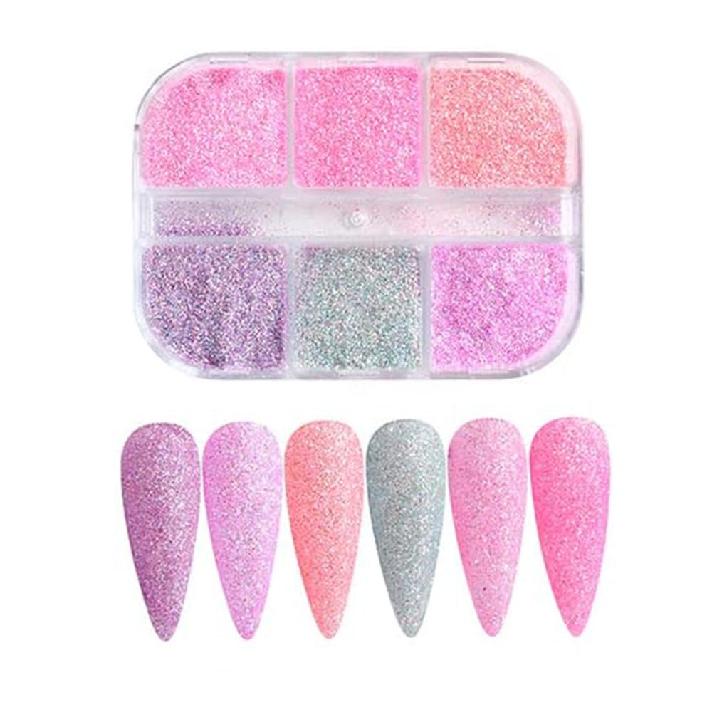 6 Grids of Glitter - 1909 - 10 - 2 Sugar Rush - DTK Nail Supply