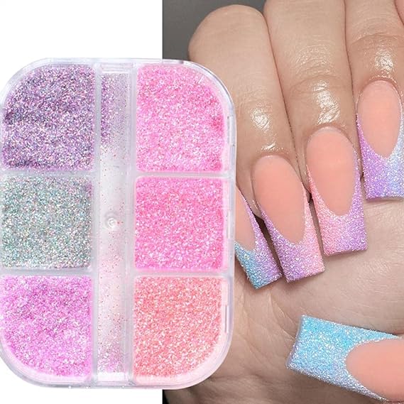6 Grids of Glitter - 1909 - 10 - 2 Sugar Rush - DTK Nail Supply
