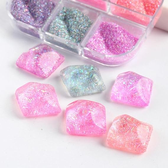 6 Grids of Glitter - 1909 - 10 - 2 Sugar Rush - DTK Nail Supply