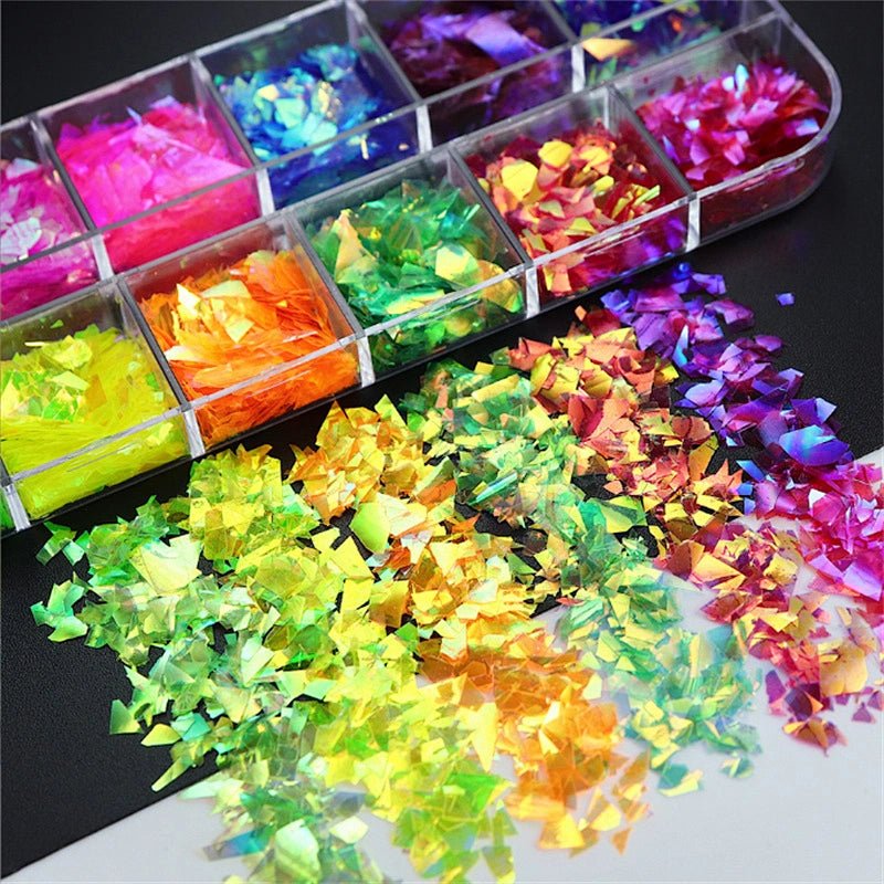 6 Grids of Iridescent Flakes - 5 - Canis Major - DTK Nail Supply