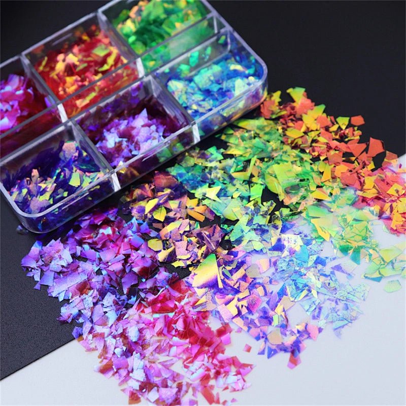 6 Grids of Iridescent Flakes - 5 - Canis Major - DTK Nail Supply