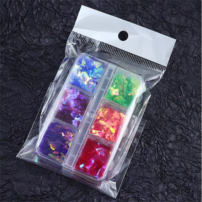 6 Grids of Iridescent Flakes - 5 - Canis Major - DTK Nail Supply