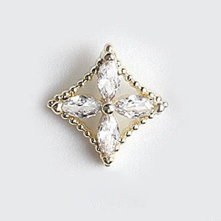 #335 Gold LX2 #335-336 2PCS Four Point Star Nail Charm by Nail Charm sold by DTK Nail Supply