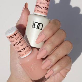  DND Gel Nail Polish Duo - 615 Beige Colors - Honey Beige by DND - Daisy Nail Designs sold by DTK Nail Supply