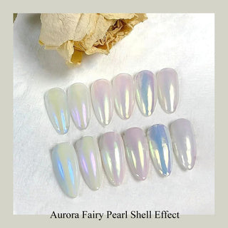 6 Grids of Chrome Powder - 1909-50 - # 1 - Aurora Fairy Pearl Shell