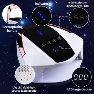 Rechargeable Cordless UV.LED Lamp 96W