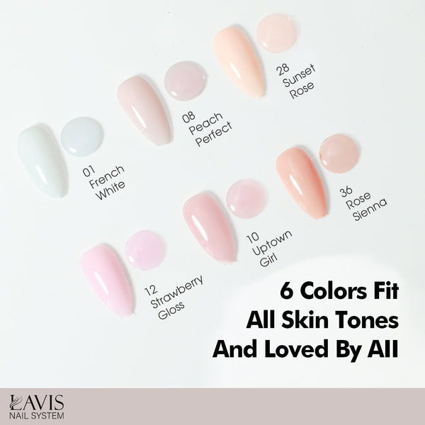 LAVIS Builder Gel 2 - 18 Berries N Cream - Gel Polish 15ml