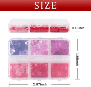  6 Grids of Holographic Sequins - #6 Be Mine by OTHER sold by DTK Nail Supply