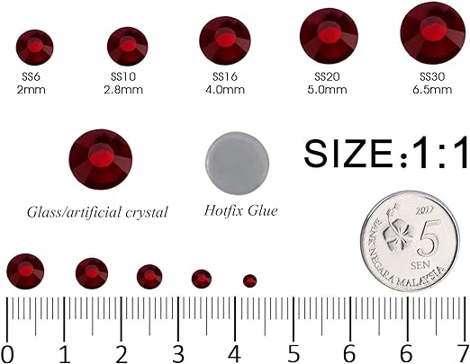 2 Pack 6 Grid Glass FlatBack Rhinestones #06 Slam