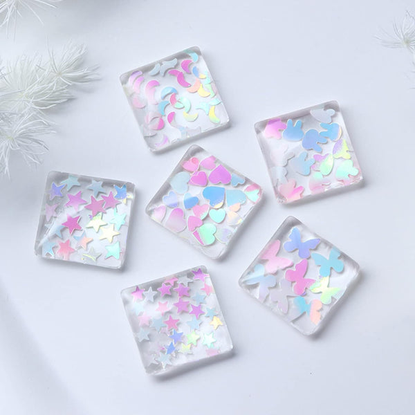  6 Grids of Holographic Sequins - #17 Dreamy by OTHER sold by DTK Nail Supply