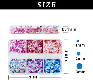  6 Grids of Sequins- #19 Confetti by OTHER sold by DTK Nail Supply