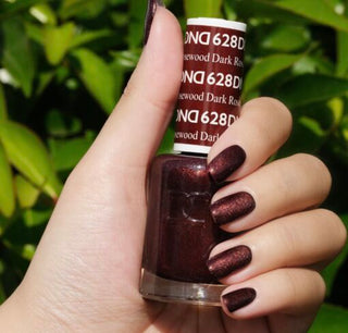  DND Gel Nail Polish Duo - 628 Brown Colors - Dark Rosewood by DND - Daisy Nail Designs sold by DTK Nail Supply