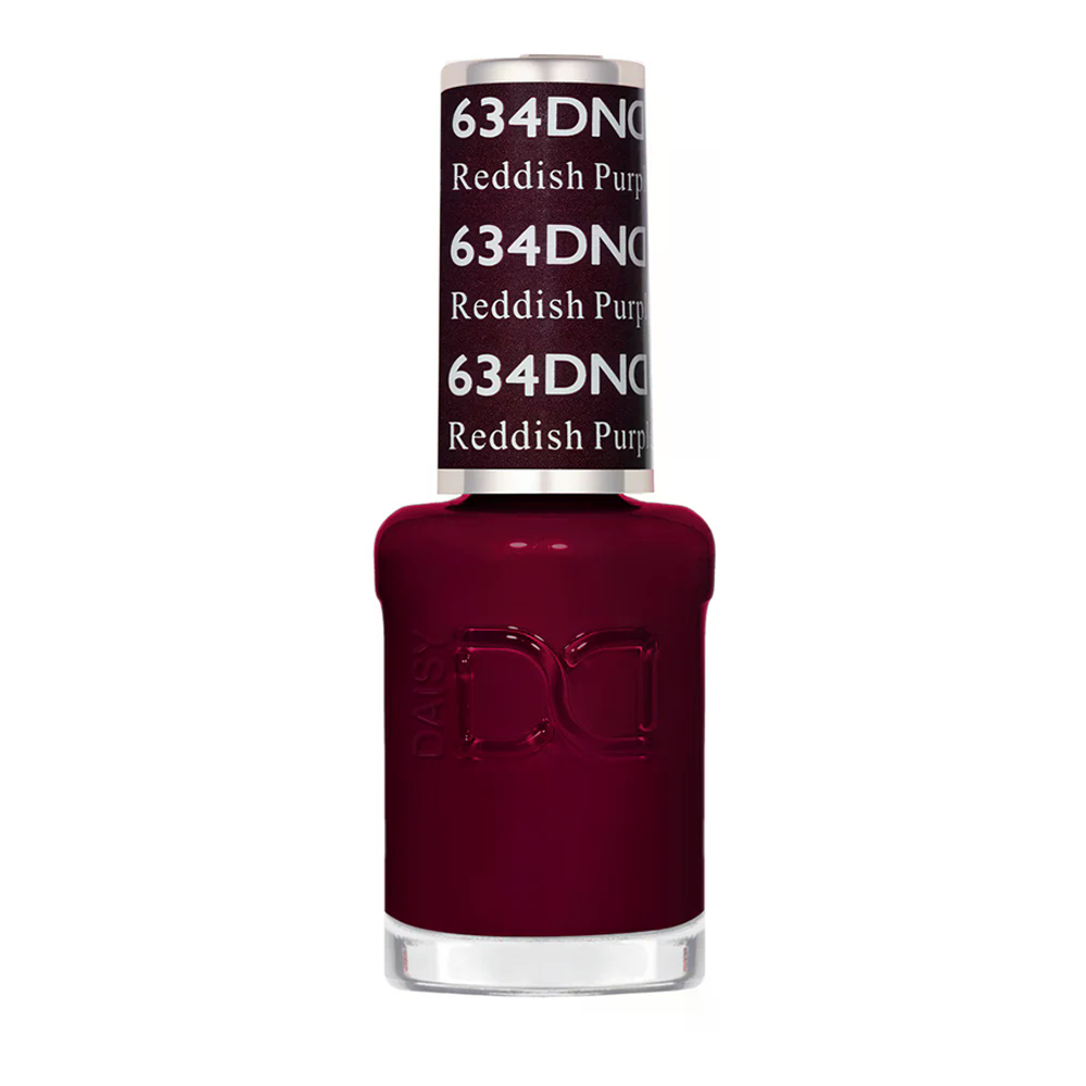 DTK Nail Supply - Authentic DND - Daisy Nail Designs DND Nail Lacquer - 634 Reddish Purple for wholesale salon use