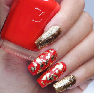  DND Gel Nail Polish Duo - 637 Red Colors - Lucky Red by DND - Daisy Nail Designs sold by DTK Nail Supply