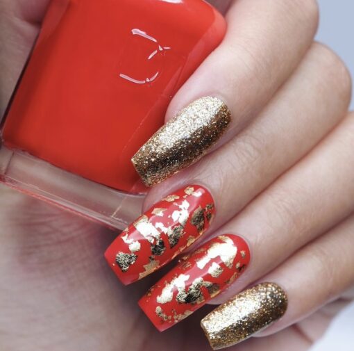 DND Gel Polish - 637 Red Colors - Lucky Red by DND - Daisy Nail Designs sold by DTK Nail Supply