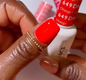  DND Gel Nail Polish Duo - 649 Orange Creamsicle by DND - Daisy Nail Designs sold by DTK Nail Supply