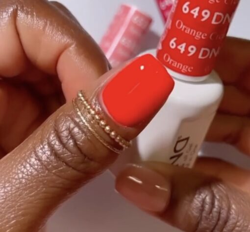 DND Nail Lacquer - 649 Orange Colors - Orange Creamsicle by DND - Daisy Nail Designs sold by DTK Nail Supply
