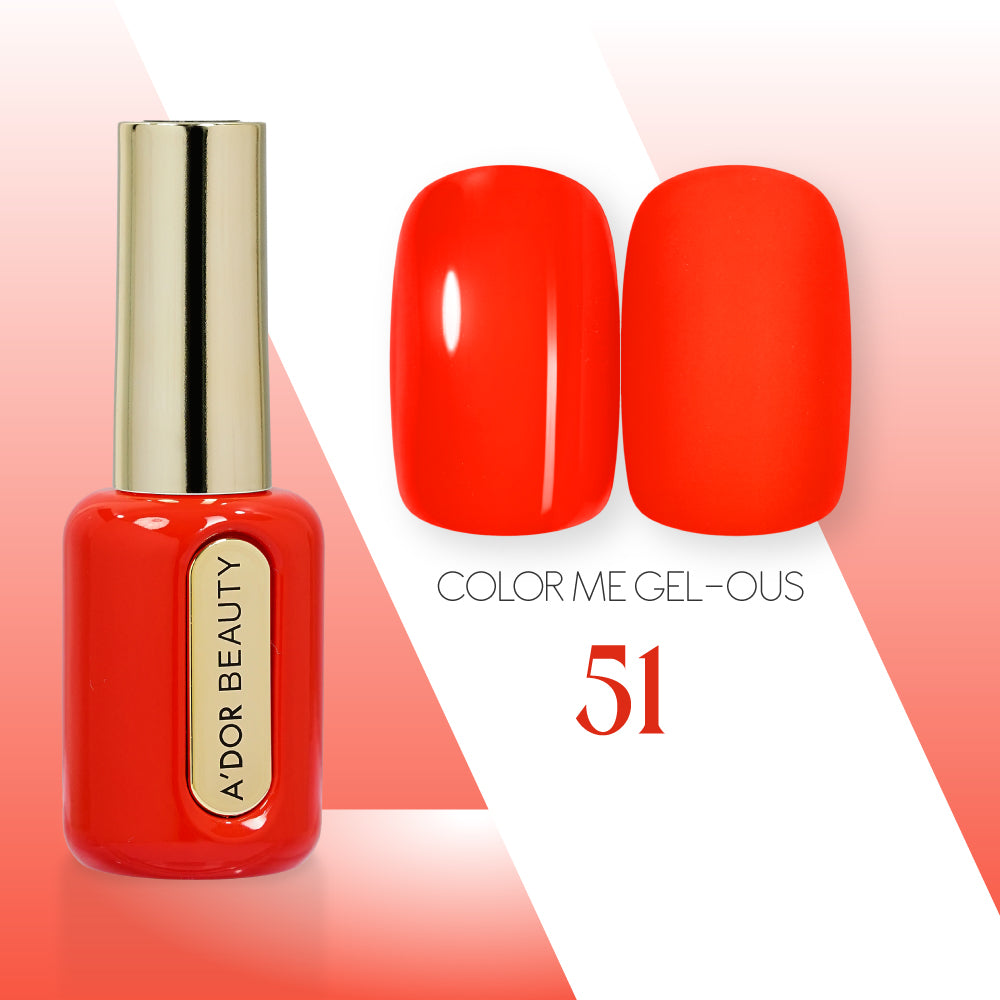 A'DOR HEMA-Free Gel Polish - 51 - Color Me Gel-ous Collection