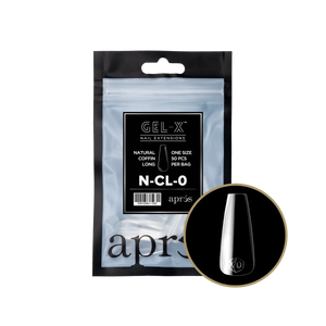 APRES - Gel-X Natural Coffin Long #0 Refill Bag