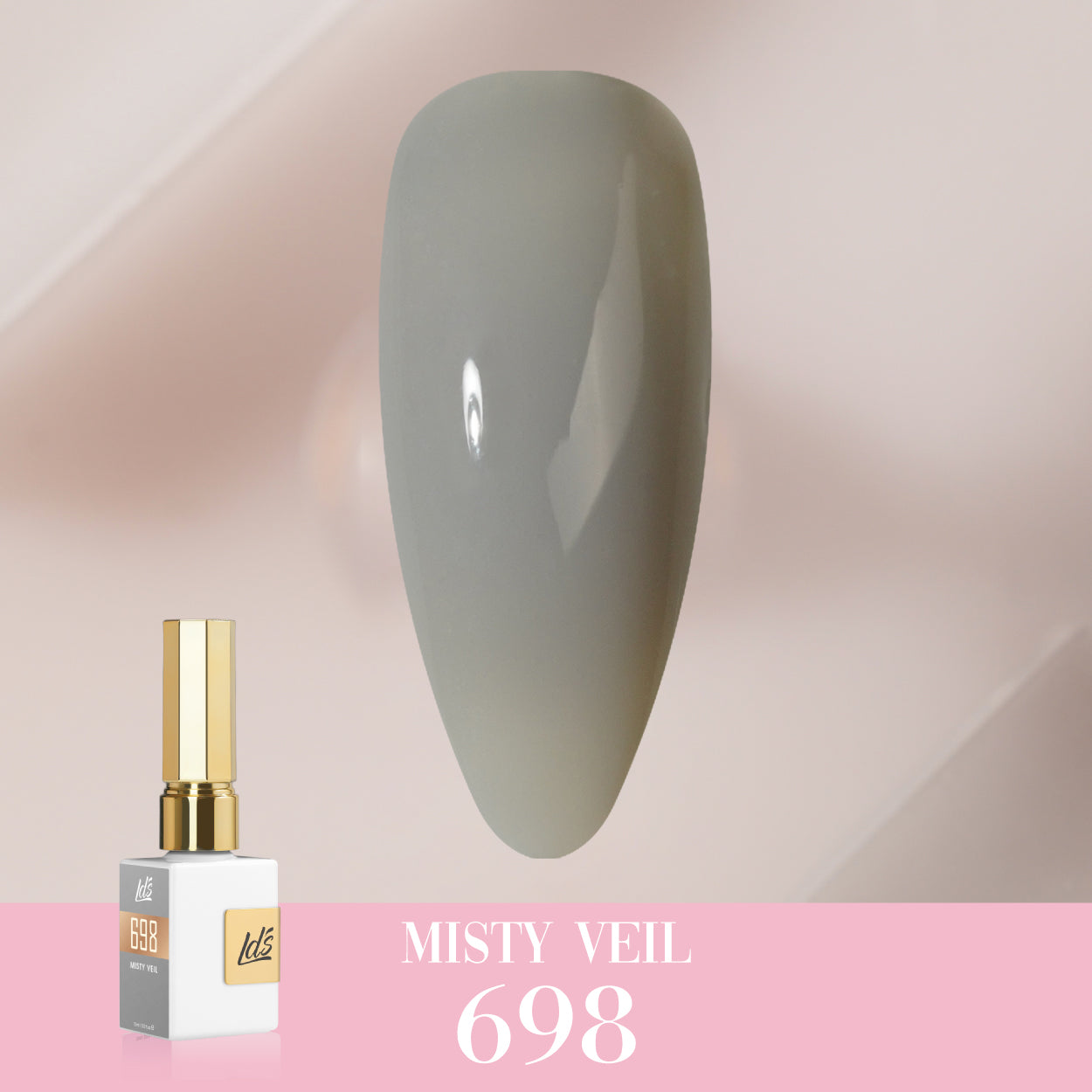  LDS Color Craze Gel Nail Polish - 698 Misty Veil - 0.5oz by LDS COLOR CRAZE sold by DTK Nail Supply