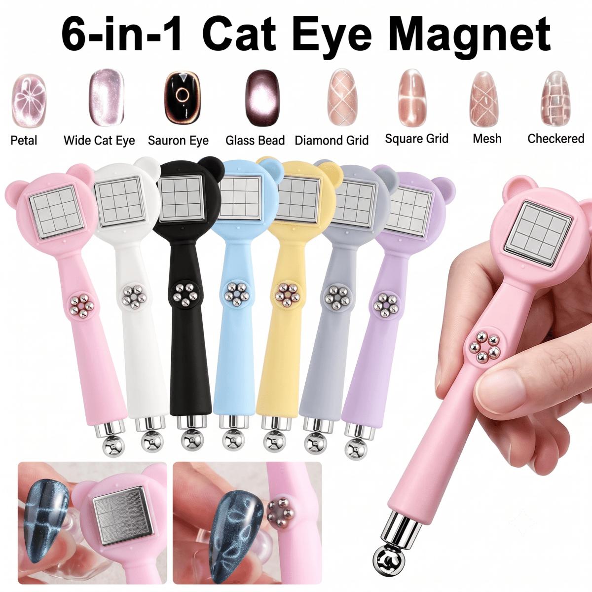 6in1 Cat Eye Magnet - DTK Nail Supply