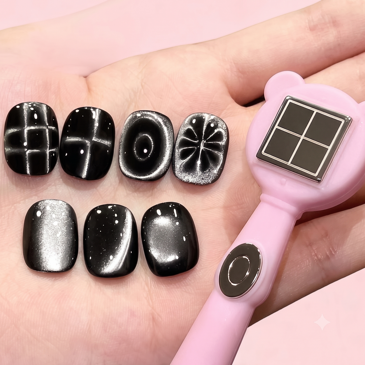 6in1 Cat Eye Magnet - Pink