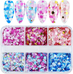  6 Grids of Sequins- #19 Confetti by OTHER sold by DTK Nail Supply