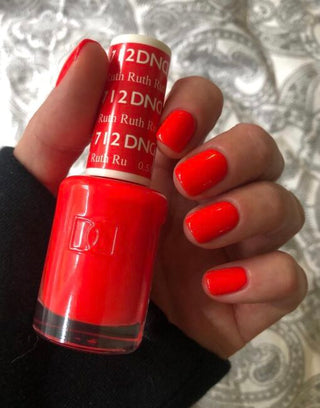  DND Gel Nail Polish Duo - 712 Red Colors - Ruth by DND - Daisy Nail Designs sold by DTK Nail Supply