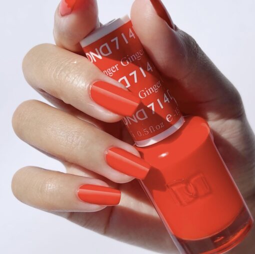DND Gel Polish - 714 Orange Colors - Ginger by DND - Daisy Nail Designs sold by DTK Nail Supply