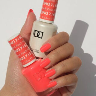  DND Gel Nail Polish Duo - 716 Coral Colors - Peach by DND - Daisy Nail Designs sold by DTK Nail Supply