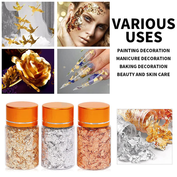 3 Jars of Foil Set - JBZ01 - 3g by OTHER sold by DTK Nail Supply