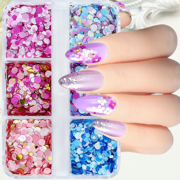  6 Grids of Sequins- #19 Confetti by OTHER sold by DTK Nail Supply