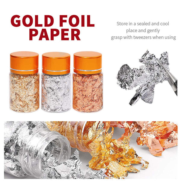 3 Jars of Foil Set - JBZ02 - 5g by OTHER sold by DTK Nail Supply