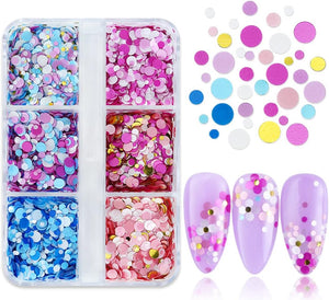  6 Grids of Sequins- #19 Confetti by OTHER sold by DTK Nail Supply