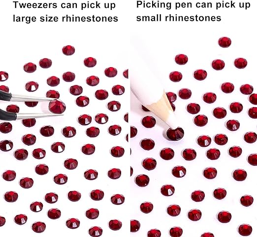 2 Pack 6 Grid Glass FlatBack Rhinestones #06 Slam
