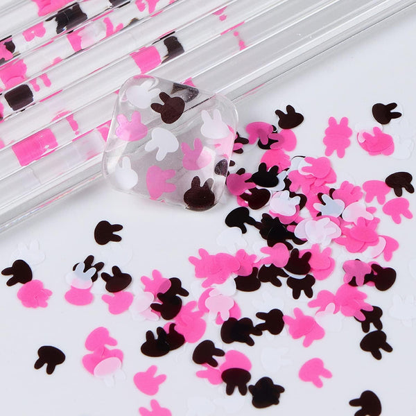  6 Grids of Sequins - #3 Pink Spade by OTHER sold by DTK Nail Supply