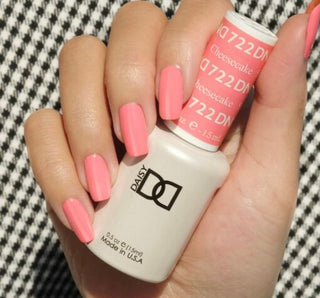  DND Gel Nail Polish Duo - 722 Pink Colors - Strawberry Cheesecake by DND - Daisy Nail Designs sold by DTK Nail Supply