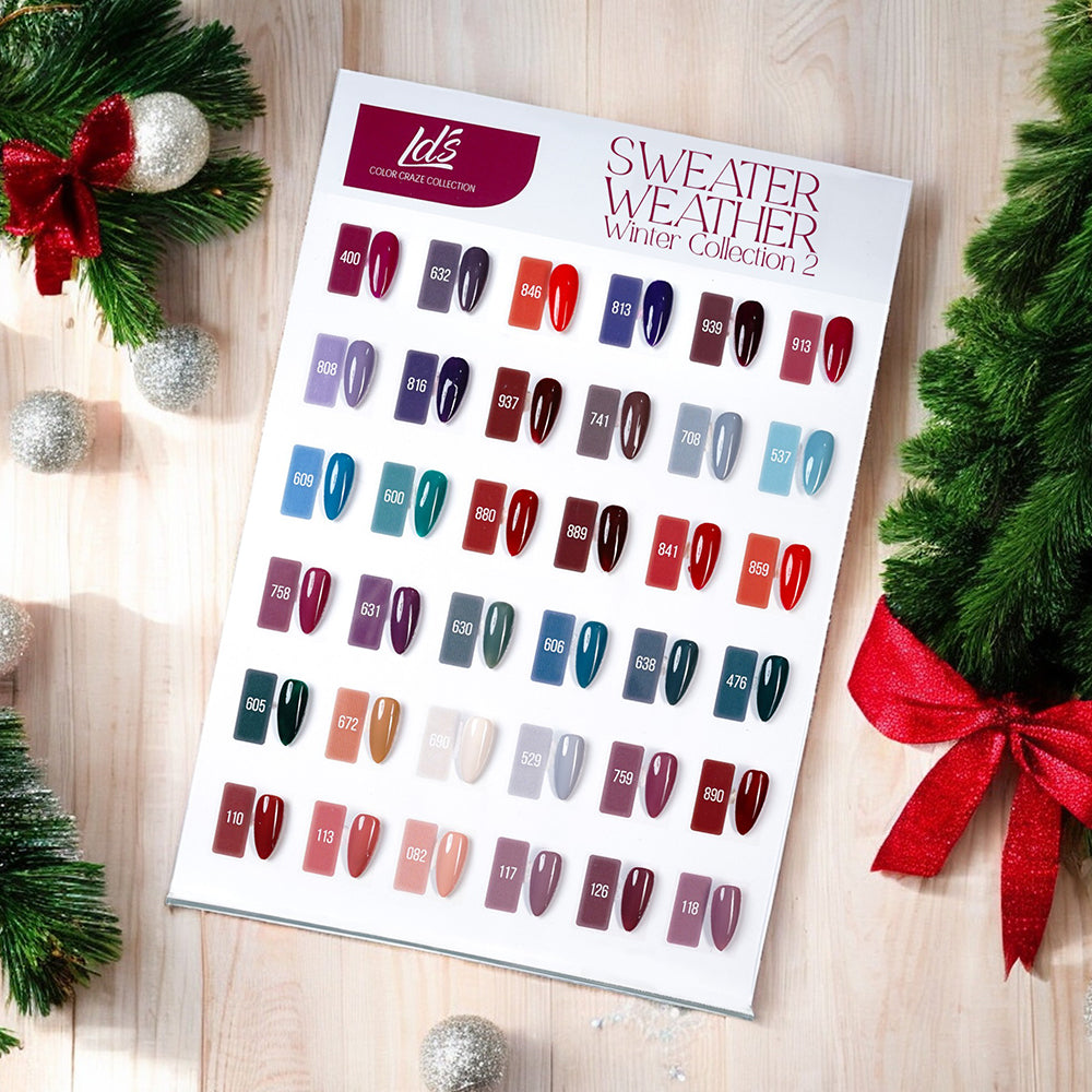 LDS Set 36 Colors - Gel Polish 0.5oz - Winter 2 Collection (Sample)
