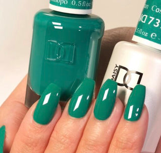  DND Gel Nail Polish Duo - 735 Green Colors - Cosmopolitan by DND - Daisy Nail Designs sold by DTK Nail Supply